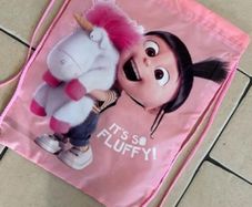 Pink Despicable Me Drawstring bag