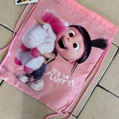 Pink Despicable Me Drawstring bag