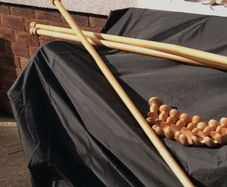 Pine Curtain Poles Long