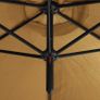 Double Parasol with Steel Pole Taupe 600 cm Image 3