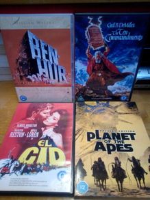 Charlton Heston Dvd Bundle Collection Ben-hur Planet Of The Apes Etc Classic Vintage Movies