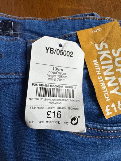 Next super skinny denims