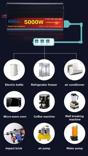 Pure sine wave 5000w inverter 24v to 220v