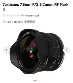 Canon camera lens