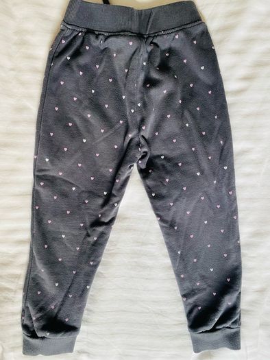 Grey sweat pants with hearts