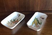 Royal Worcester Evesham pattern open serving dishes x 2