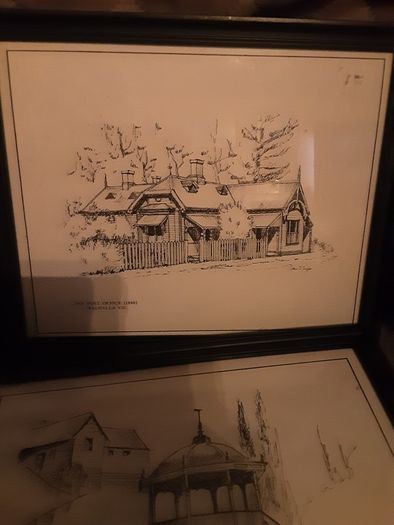 four Australian ink sketches,