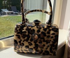 Leopard Skin - Peach hamdbag