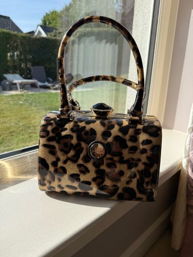 Leopard Skin - Peach hamdbag