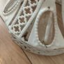 Vintage Shabby Chic Ivory Lamp Image 5