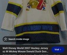 vintage disney hockey jersey