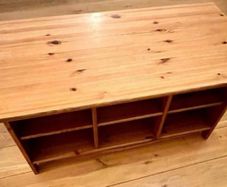 solid wood coffee table