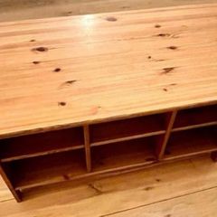 solid wood coffee table