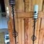 Metal/ Wrought Iron Candle Stick Holders Image 6