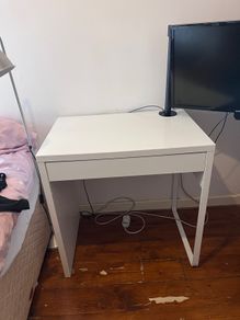 White Desk / Dressing Table with Drawer