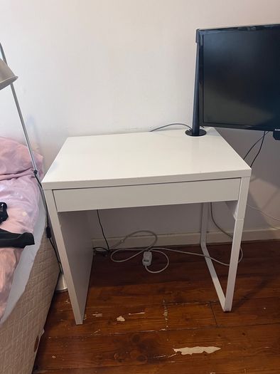 White Desk / Dressing Table with Drawer