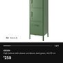 Ikea idasen green cabinets Image 4