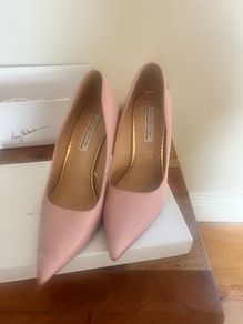 Amy Huberman Pink Leather Heels