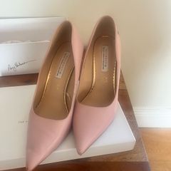 Amy Huberman Pink Leather Heels