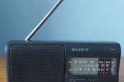 Sony ICF-380 AM/FM 2 Band Portable Radio, in good working order.