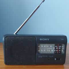 Sony ICF-380 AM/FM 2 Band Portable Radio, in good working order.