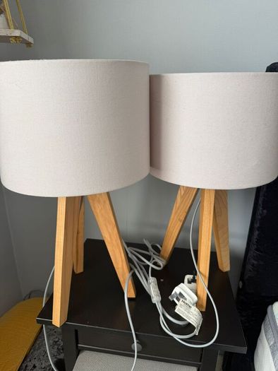 Tripod Night stand Lamps 50euros