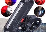 COB LED Bicycle Bike Cycling Front Rear Tail Light USB Rechargeable 6 Modes Waterproof Front Rear Tail LED Light