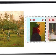 1993 Ireland Irish Impressionism Painters Commemorative Stamp Booklet Pane Mint Never Hinged (MNH). Hibernian HP56