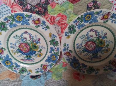 Two Mason's Strathmore Salad plates