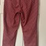 Marella Red Patterned Trousers - Size 12 - Cropped Fit Image 2
