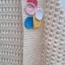Hand Knit  Cream Wool Shrug Image 3
