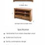 Two Drawer Sheesham Wood Corner TV Unit - India Image 5