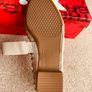 Diamond studded beige flats Image 2