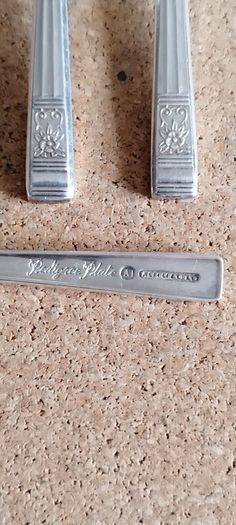 Silver plated dessert forks