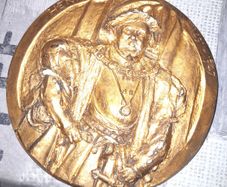 Old Collectible Plaque of Henry VIII 1491 to 1547, Postage Available or Collection on all my items