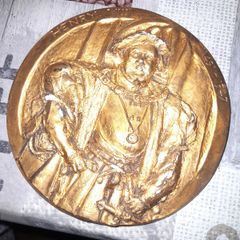 Old Collectible Plaque of Henry VIII 1491 to 1547, Postage Available or Collection on all my items