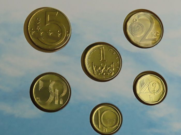 Czech Republic coins set vintage original UNC