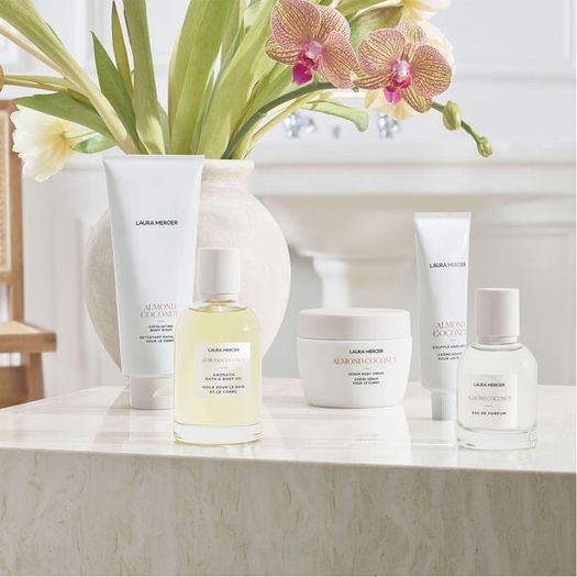 LAURA MERCIER Almond Coconut Bath & Body Oil 100ml!