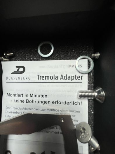 Duesenberg "super Tremola" B5 Type Tremolo + Drill-free Adaptator Kit