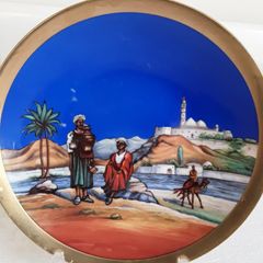 Heavily Gilded "Dessert Scene" Ceramic Display Plate