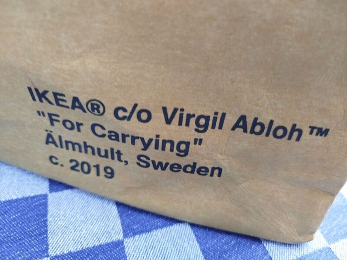 Virgil Abloh Sculpture IKEA Bag