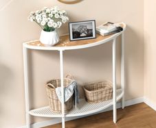 Half moon console table