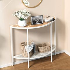 Half moon console table