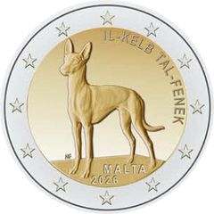Malta 2 Euro Commemorative Coin 2026 - Il-Kelb tal-Fenek. BU