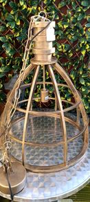 Metal lamp for kitchen
