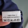 Temperley London Navy Silk Embellished Sz 12UK - Rrp 950 Image 8