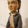 Girl With Braids Handmade Wooden Marionette Image 6