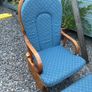 Rocking chair maternity chair with stool Image 2