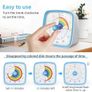 Yunbaoit Visual Timer for Kids & Adults, 60 Minute Rainbow Countdown Timer with Silent Flash Function, Time Management Tool for Classroom, Home, Kitchen, Office Image 4