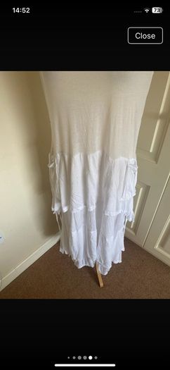 Lauren Vidal white summer dress size 16